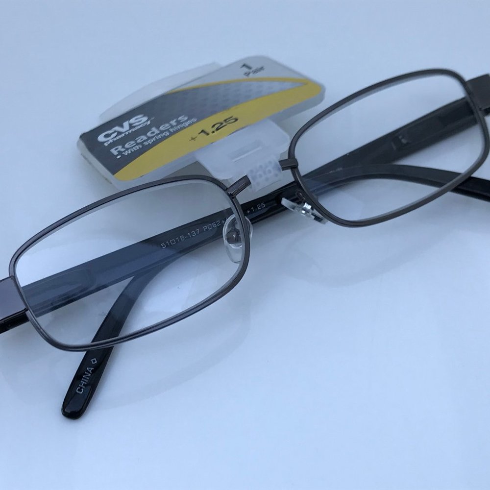 Readers Reading Eyeglasses w/ Spring Hinges +1.25